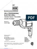 Owner's Manual: Variable Speed / Reversible Double Insulated