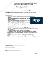 Punjab Aircraft Maintenance Engineering College, Patiala Procedure Sheet: Module 6 (6.5 To 6.10)