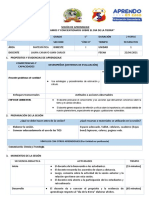 SESIÓN DE APRENDIZAJE 5to. 1ro. MATEMÁTICA