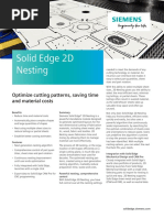 Solid Edge 2D Nesting: Optimize Cutting Patterns, Saving Time and Material Costs