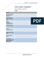 BSBSUS501 Communication Plan Template