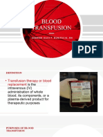 Blood Transfusion: Andrew Isiah P. Bonifacio, RN