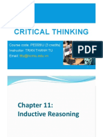 Critical Thinking: Course Code: PE008IU (3 Credits) Instructor: TRAN THANH TU Email