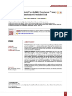 Research Paper:: Effect of Core Stability Exercises On Primary Dysmenorrhea: A Randomized Controlled Trial