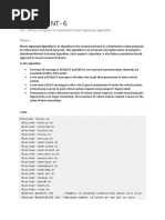 Experiment - 6: Aim: Write A Program To Implement Ricart-Agrawala Algorithm