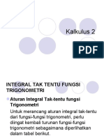 Kalkulus 2 - (Integral Tan Tentu Fungsi Trigonometri)