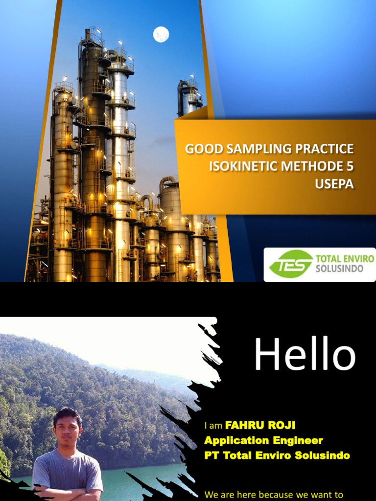 Good Sampling Practice Isokinetik Method 5 USEPA PT - TOTAL ENVIRO ...