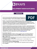 Business Development Associate (Bda) : About Us