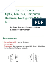 Stereokimia, Isomer Optik, Kiralitas, Campuran Rasemik, Konfigurasi R-SD-L