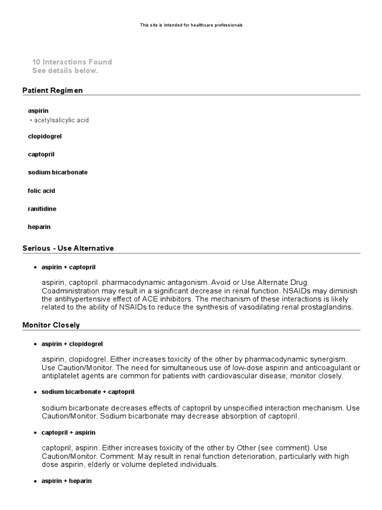 Drug Interactions Checker Medscape Drug Reference Database PDF