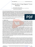 Document Text Classification Using Support Vector Machine