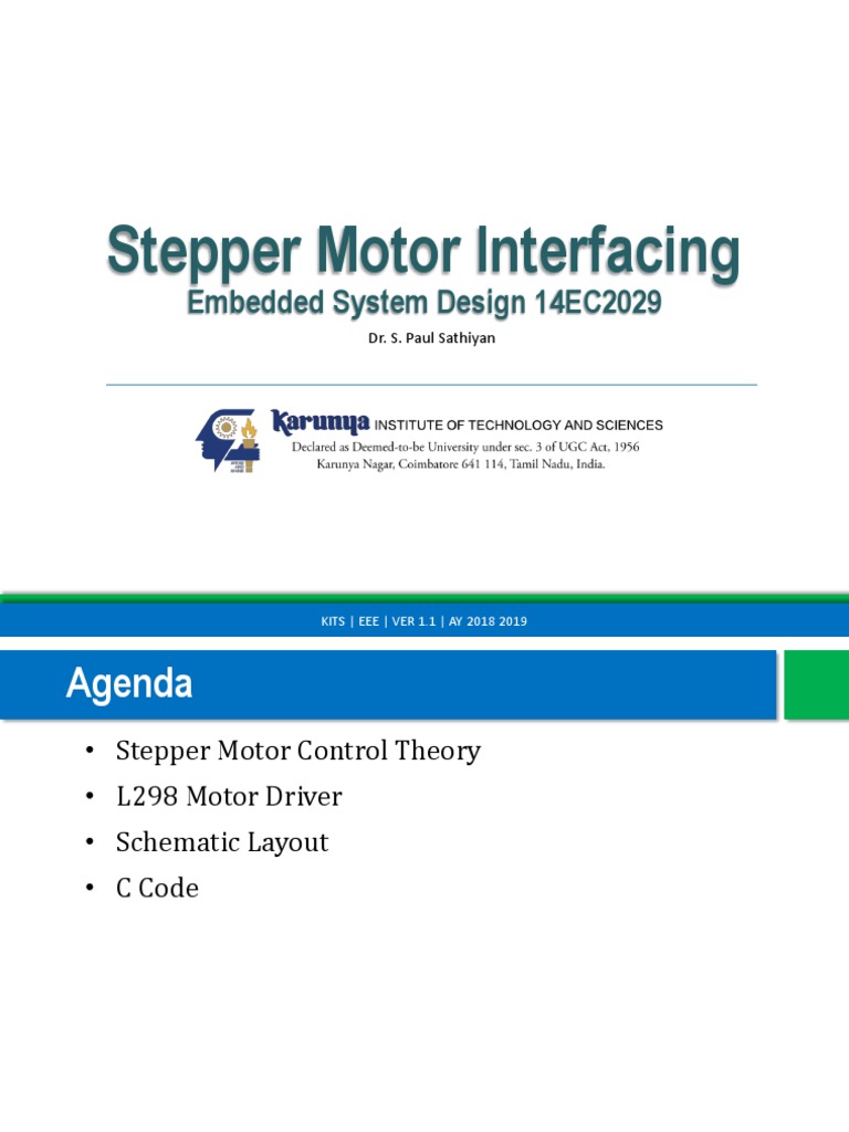 Stepper Motor Control with L298 Driver | PDF | Electric Motor ...