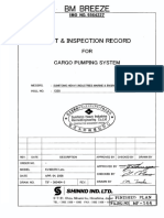 MF-144 Test & Inspection Record For Cargo Pumping System