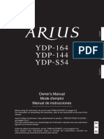 YDP-164 YDP-144 YDP-S54: Owner's Manual Mode D'emploi Manual de Instrucciones