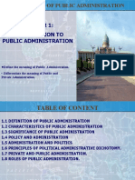 Introduction to Public Administration Principles