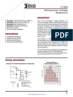 Features Description: Lt1004 Micropower Voltage Reference