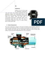 Types of Compressor 1. Reciprocating Compressors