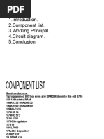 3.working Principal. 4.circuit Diagram. 5.conclusion