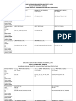 2019-2020 Second Semester Tentative Exam Timetable