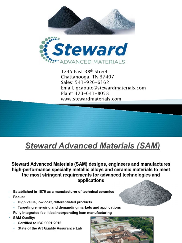 Steward Advanced Materials Overview | PDF