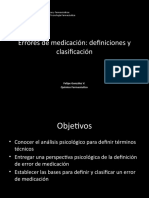 Definiendo errores de medicación