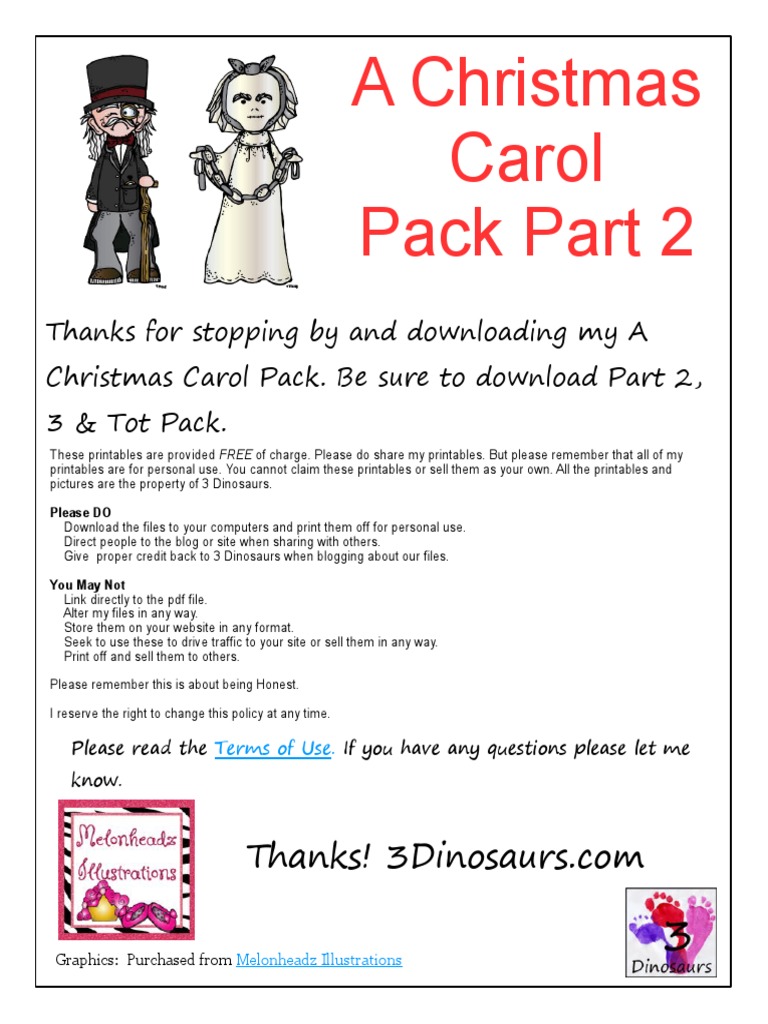 Free Printable A Christmas Carol Worksheets Pdf