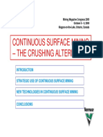 Continuous Surface Mining - The Crushing Alternative