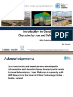Introduction To Geostatistics For Site Characterization and Safety Assessment