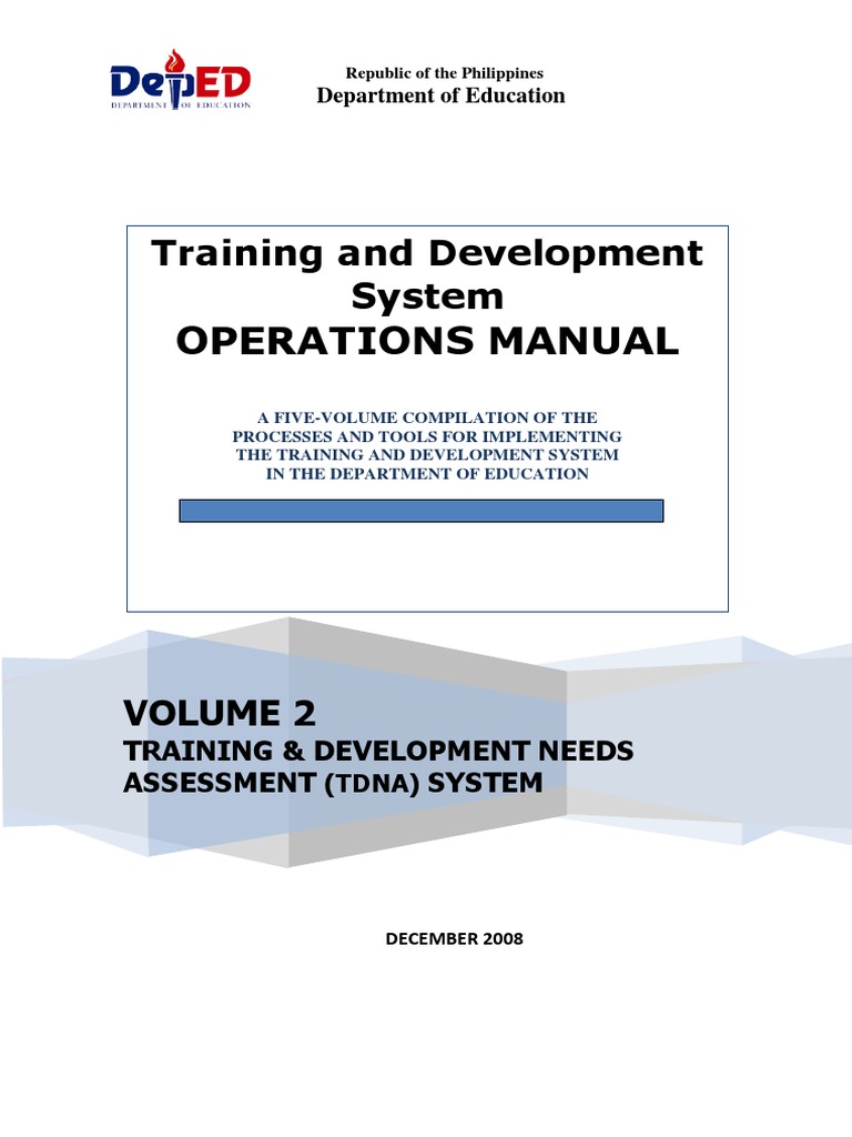 TDNA System Operations Manual Volume 2 | PDF | Competence (Human ...
