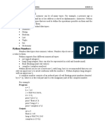 Standard Data Types:: Python Programming UNIT-2