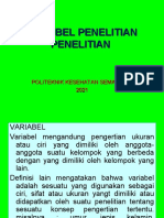 VARIABEL PENELITIAN 2021