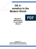 GE 4 - Mathematics in The Modern World M2