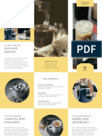 Yellow and White Product Trifold Brochure - 2