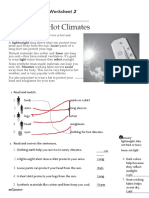 Clothing in Hot Climates: Reading Worksheet