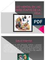 Salud Mental en Las Diferentes Etapas de La