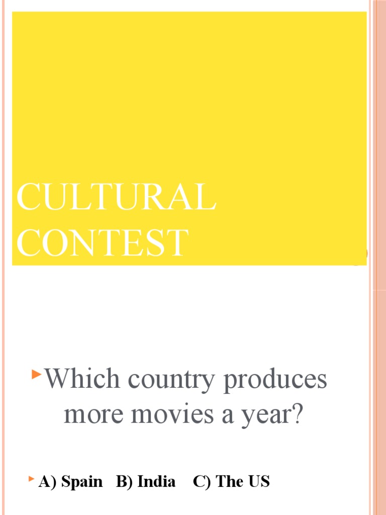 Cultural Contest Easy | PDF | Travel
