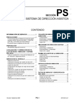 Sistema de dirección asistida: información de servicio y precauciones