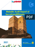 Website Audit Report of SecretlandEthiopia