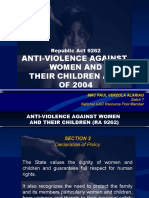 Anti-Violence Against Women and Their Children Act OF 2004