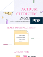 ACIDUM CITRICUM DALAM FARMAKOPE INDONESIA