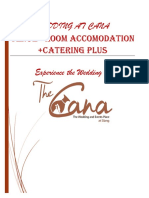 Wedding at Cana Venue +room Accomodation +CATERING Plus Experience The Wedding at