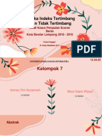 Angka Indeks Tertimbang Dan Tidak Tertimbang Studi Kasus Penjualan Eceran Beras Kota Bandar Lampung 2018 - 2019