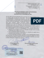 Retificação Assembleia Extraordinaria