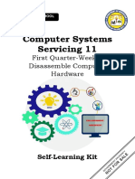 Computer Systems Servicing 11: First Quarter-Week 3 Disassemble Computer Hardware