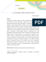 Comunicação Popular e Diabo na Literatura de Cordel