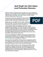 Tugas Malaikat Raqib Dan Atid Dalam Mencatat Amal Perbuatan Manusia