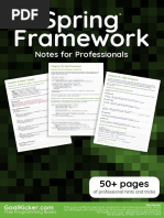 Spring Framework Notes For Professionals