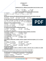 Answer Keys Unit 2 A. Multiple Choices:: WWW - Thuvienhoclieu