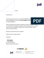 COLOR CARAMELO REF. INDUSTRIA JOLI 11052021