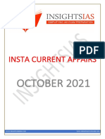 INSTA October 2021 Current Affairs Compilation